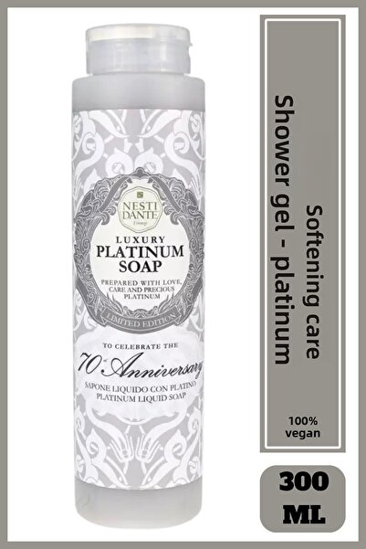 Nesti Dante جل استحمام فاخر بلاتينيوم 300 مل مرطب ومغذي |   بلاتينيوم