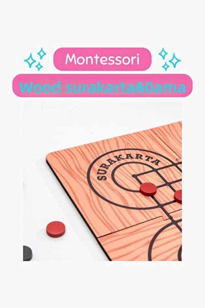 Hopiers مجموعة ألعاب سوراكارتا والداما الخشبية من مونتيسوري / لعبةين في واحد ...