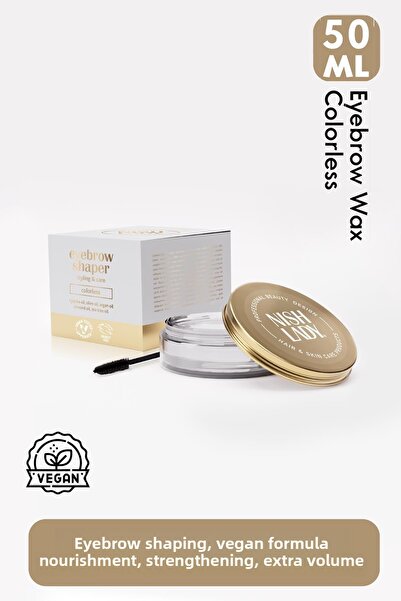 NISHLADY شمع شفاف لتصفيف الحواجب - 50 مل