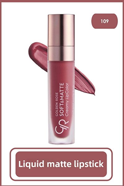Golden Rose Soft & Matte Creamy Lipcolor No:109 - Likit Mat Ruj