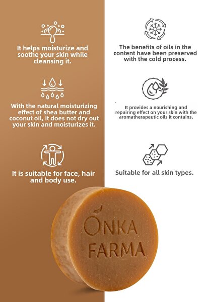 OnkaFarma Onka Farma Goat Milk Soap 100 Gr Skin Detox Purifying Natural Peeling Effect Solid Soap