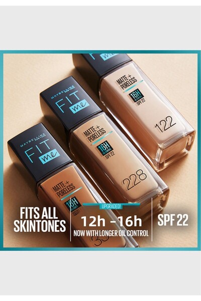 Maybelline New York Fit Me Matte & Poreless Foundation 16H Oil Control with SPF 22 - 111