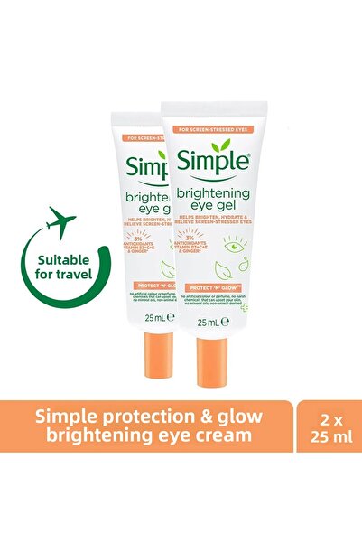 Simple Protect 'n' Glow Brightening Eye Cream Helping Reduce Dark Circles Veg...