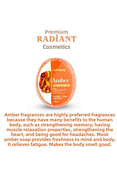 Radiant And Salient بورلافي صابون اسفنجي عنبر 100 جرام