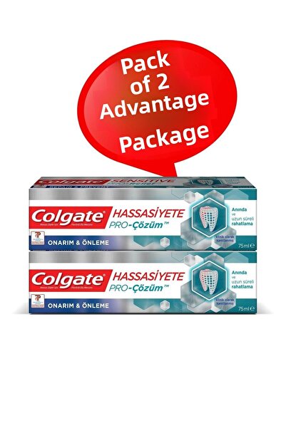 Colgate معجون أسنان حساس برو للإصلاح والوقاية 75 مل × 2 عبوة