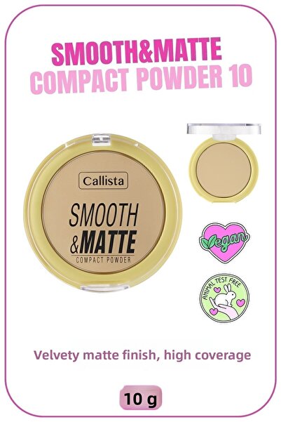Callista Matte Look Compact Powder 10 Natural Green