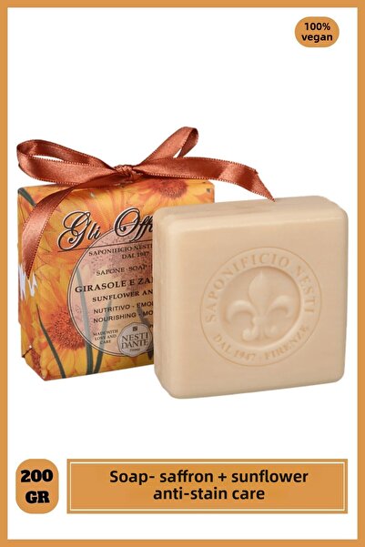 Nesti Dante صابون زهرة الشمس واليافرون 200 جرام من Gli Officinali - مضاد للعيوب