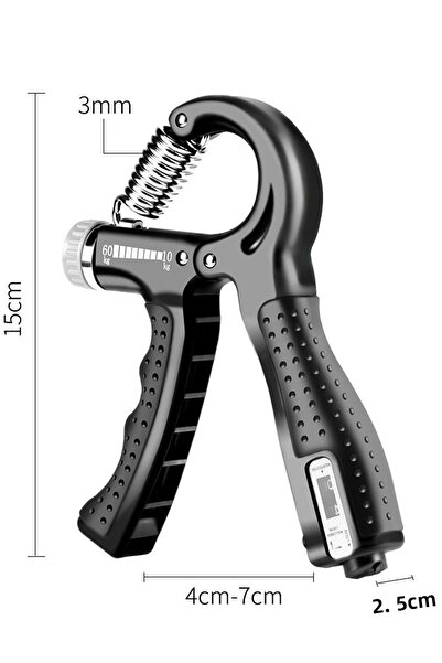 AYACO 60 Kg - 5 Kg Adjustable Original Counter Hand Spring, 1 Piece Wrist Mus...