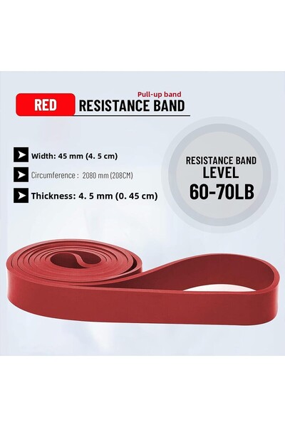 anythingbasic Ab. Latex Heavy Resistance Band | Red |Latex Rubber | For Yoga, Workout