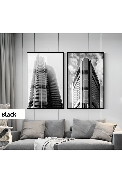 Harikabirev HARİKABİREV | | SET NEGRU&ALB COMBINAT DE TULI 02 | TABLO DE STIC...