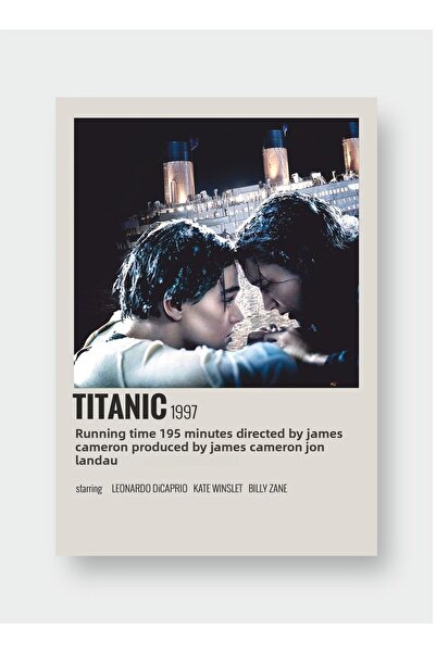 fırsatlar diyarı Titanic Info Card Information Card Wall Poster