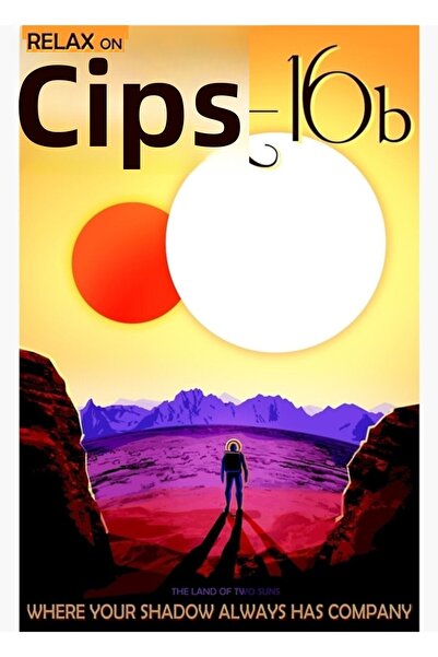 Universal Φωτογραφίες του μέλλοντος - Kepler-16b Ξύλινη διακοσμητική αφίσα ζω...