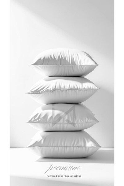 İzgi Concept Premium Throw Pillow Inner Pillow 4 Pieces Ultra Plump Fiber Filled Throw Pillow with Size Options