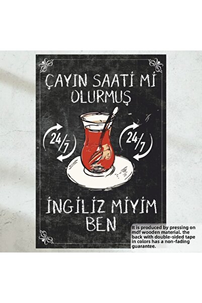 Hayat Poster tea time amuzant umoristic ceai citate inscripții de perete retr...