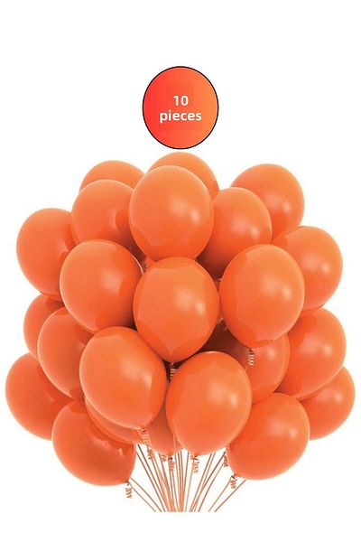 Mielibon Pastel Orange Balloon 12 Inch Set of 10 – Party Birthday Wedding Decoration