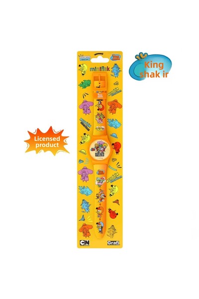 NW NessiWorld ساعة يد للأطفال باللون الأصفر من Nessiworld MiniFlak King Şakir...