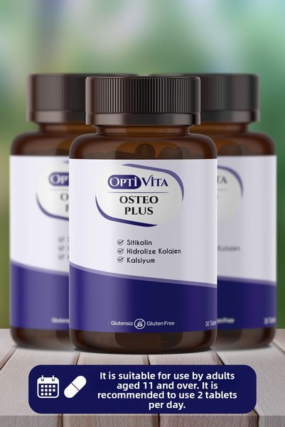 Optivita Osteo Plus 30 Tablets Calcium, Magnesium, Citicolin, Collagen, Zinc Vitamin D Zinc Copper Selenium