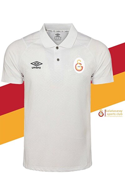 Galatasaray Γνήσιο με άδεια Polo Collar Λευκό T-Shirt + Σετ βραχιολάκι με ξύλινο κουτί δώρου