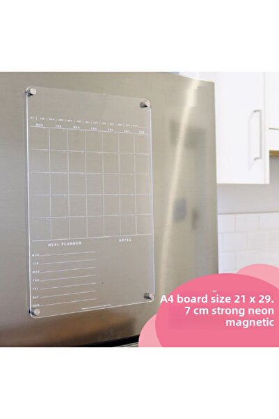 tsddekorasyon Μαγνητικό Ακρυλικό Εβδομαδιαίο Ημερολόγιο Ψυγείου με Σημειώσεις...