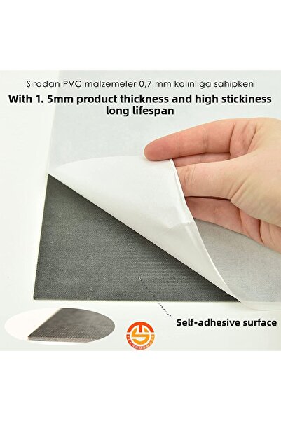 TechnoSmart 1pc 30cm×30cm Self Adhesive Lvt Floor And Wall Covering Kitchen Bathroom Sticker