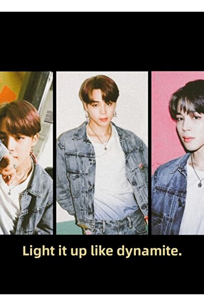 Universal Jimin Dynamite Aesthetics Ξύλινη Αφίσα Ζωγραφικής Διακοσμητική Ξύλι...