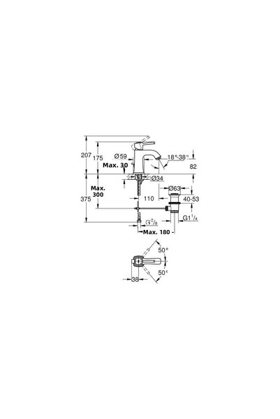 Grohe Grandera Sink Faucet Rose Gold - 23303Da0
