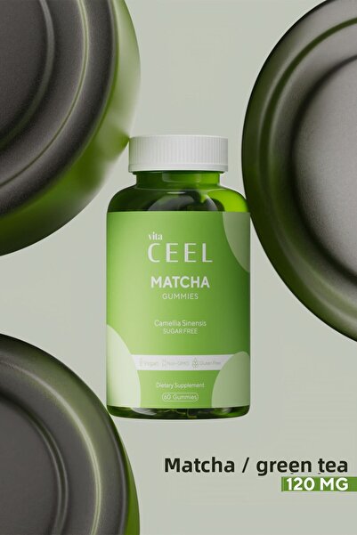 VitaCeel Vitamin Chewable Vegan Sugar Free Gummy with Matcha Green Tea Content
