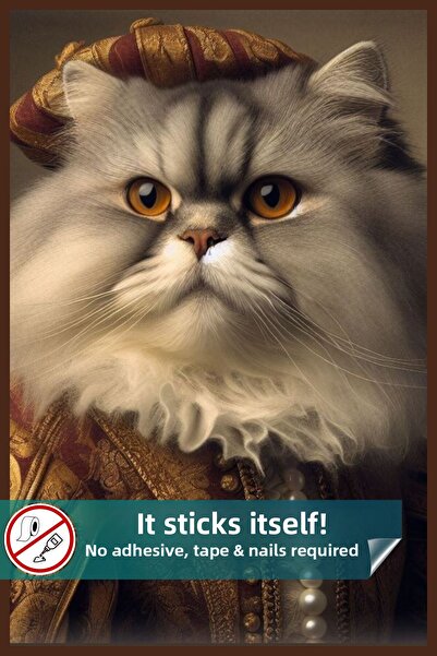 Pi Papers Αφίσα ιρανικής γάτας, αφίσα Noble Cat, Έξυπνη χάρτινη αφίσα υψηλής ...