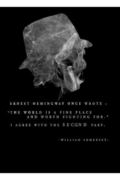 Universal Επτά - Ξύλινη Διακοσμητική Αφίσα Ζωγραφικής του Μόργκαν Φρίμαν