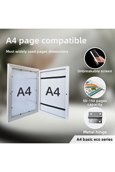 Premiore A4 Kids Art Painting Frame - with Easy Change and Storage Effect