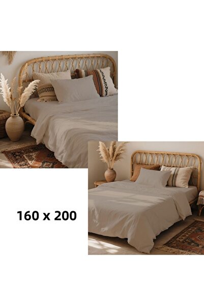 kesenegore 3 Piece Elastic Sheet Ranforce Cotton Fabric Single Duvet Cover Set