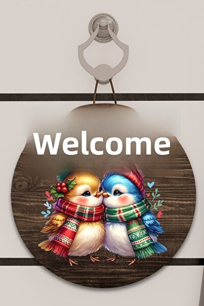 Dormot Home Decor pentru ușă cu imprimare digitală din lemn, cu model de păsă...