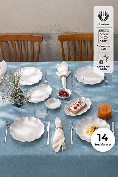 Emsan Gonca 14 Piece Breakfast Set for 6 People