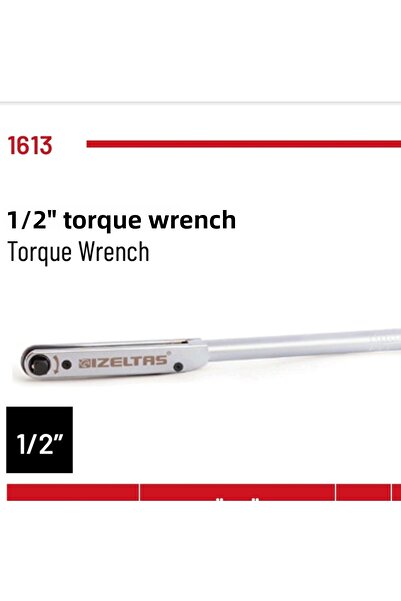 İzeltaş Torque Wrench 50-225Nm (1/2)
