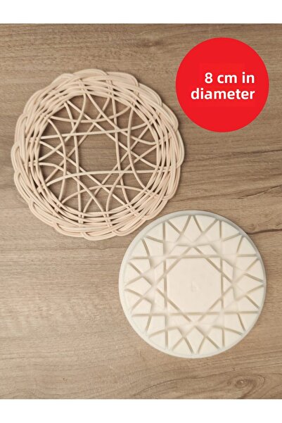 Petek Rattan قالب الروطان المستدير - قالب حياكة سلة على شكل - غير مناسب للعصي...