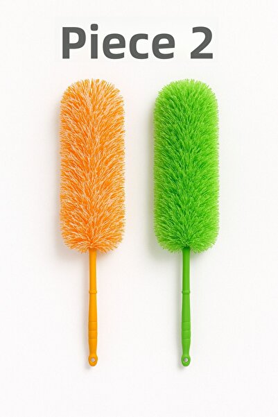 DUFF CLEAN قطعتان من شرابة إزالة الغبار المصنوعة من الألياف الدقيقة المغناطيسية المضادة للكهرباء الساكنة