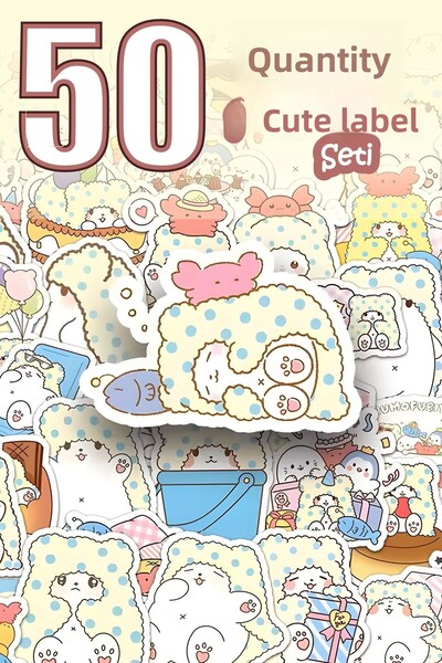 Grafikup Set de autocolante drăguțe - 50 de bucăți autocolante de dimensiuni ...