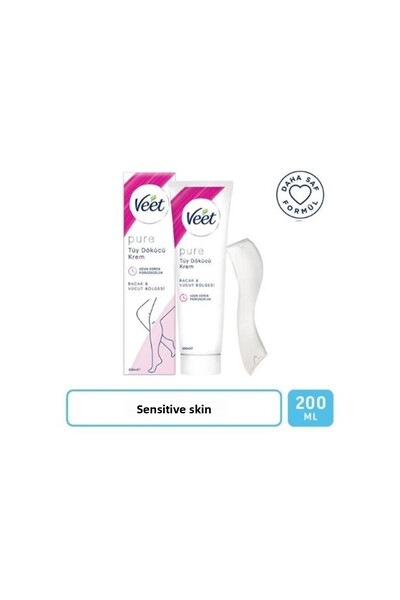 Veet Pure Depilatory Cream Leg and Body Area Sensitive Skin 200 ml