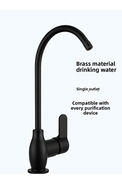 RUDİS Modern Brass Material Purifier Faucet/Black