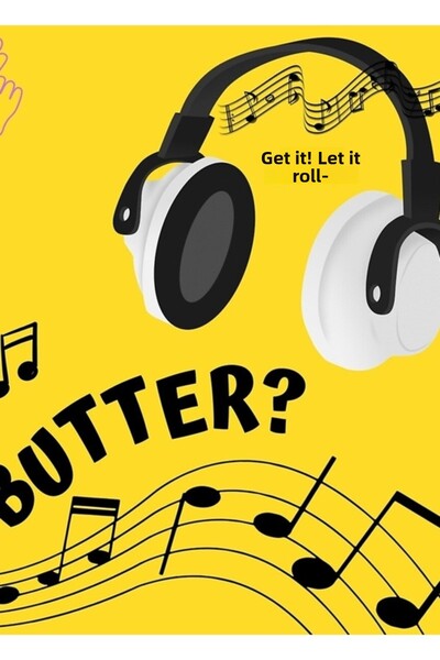 Universal Ζεστό; Πιο γλυκό; Ψυγείο; Βούτυρο; ?borahae~ Κίτρινη Ξύλινη Αφίσα Τ...