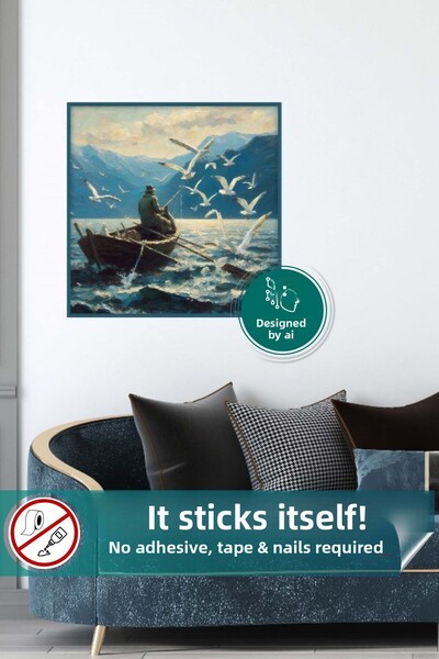 Pi Papers Αφίσα Fisherman - Έξυπνη αφίσα από χαρτί χωρίς αυτοκόλλητη στατική ...