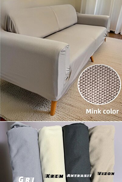 intil Husă de scaun Husă de scaun elastică Husă de canapea anti-alunecare cu model de fagure de miere 1 bucată