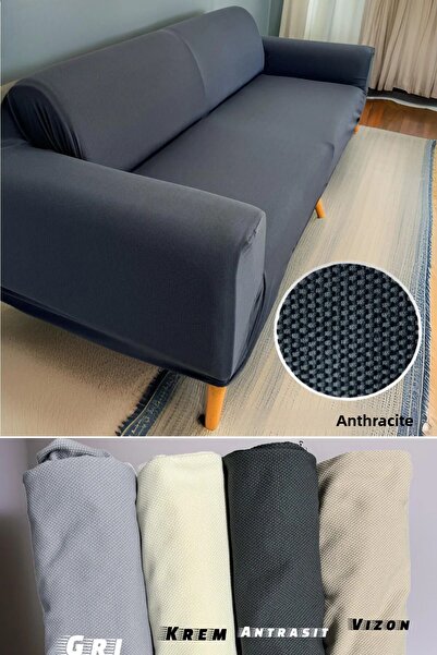 intil غطاء أريكة مرن غطاء مقعد نمط قرص العسل غطاء أريكة مضاد للانزلاق قطعة واحدة