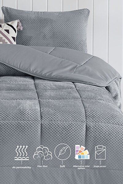Elart Σετ Luis Comfort Μονό (155x215 cm) Γκρι