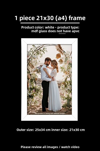 yhfoto 10 buc. Cadru A4 Alb Pvcli 21x30 Cadru pentru certificat Cadru pentru diplomă Cadru pentru document