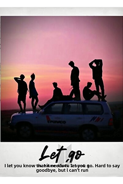 Universal Poster decorativ din lemn Bts Bırak Polaroid Tablo Cod2929