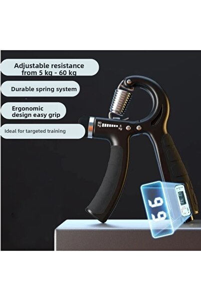 Trend Store 6-Piece Sports Equipment Hand and Finger Strengthener Set 5-60 kg Resistance Grip Wrist Arm Training Kit