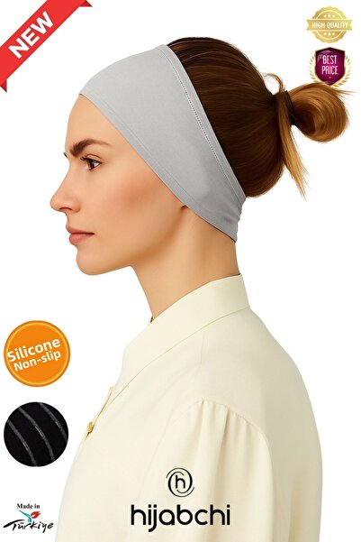 hijabchi Bandana din silicon Bone Tesettür Lenjerie de corp - Gri deschis