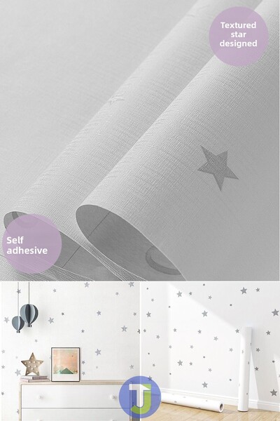 Technojet Dulap de perete de bucătărie cu aspect de stea autoadeziv Acoperire pentru cameră pentru copii 60X500cm