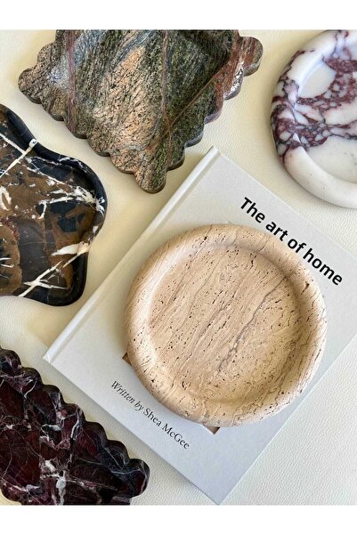 Sümeyra Marble Art ΠΙΑΤΟ ΚΟΣΜΗΜΑΤΟΣ TRAVERTEN - 20 CM